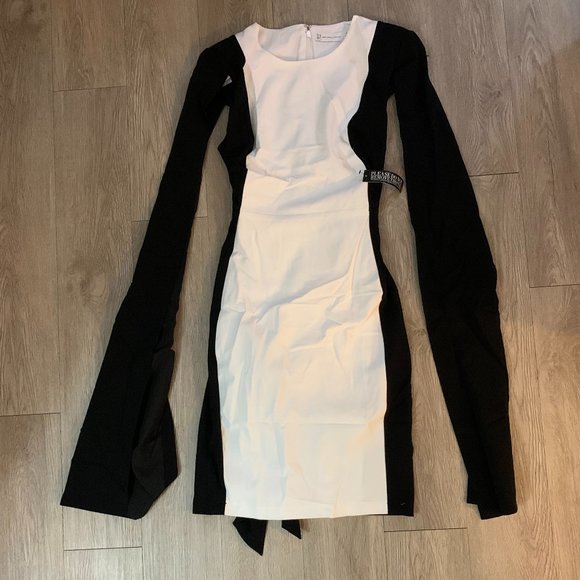 CAPE-DETAIL SHEATH DRESS - Picture 1 of 3